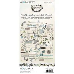 49 & Market- Vintage Artistry   MoonLit Garden - Laser Cuts Elements