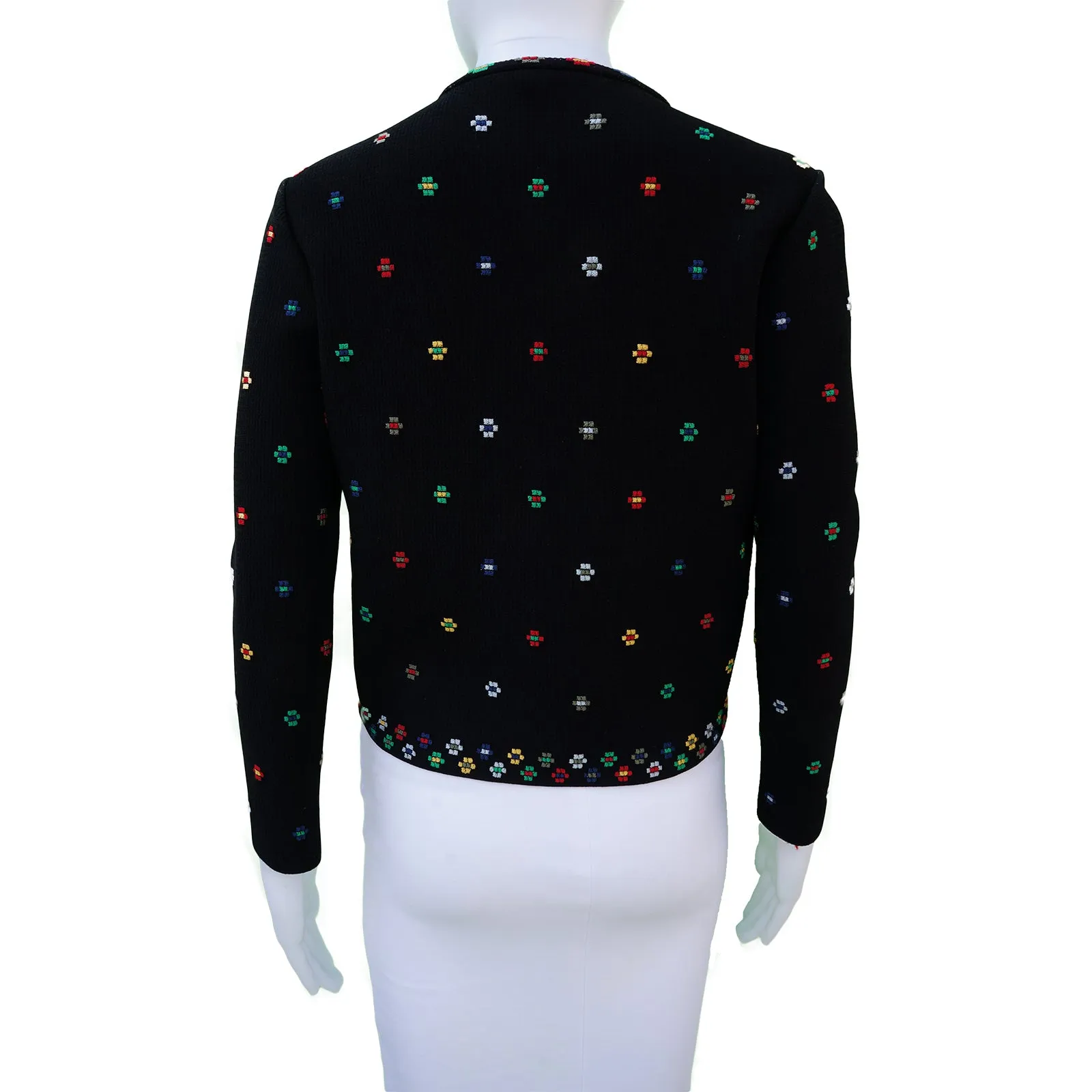 ALEXANDER MCQUEEN DIGITAL FLORAL PRINT BUTTON-UP CARDIGAN