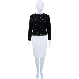 ALEXANDER MCQUEEN DIGITAL FLORAL PRINT BUTTON-UP CARDIGAN