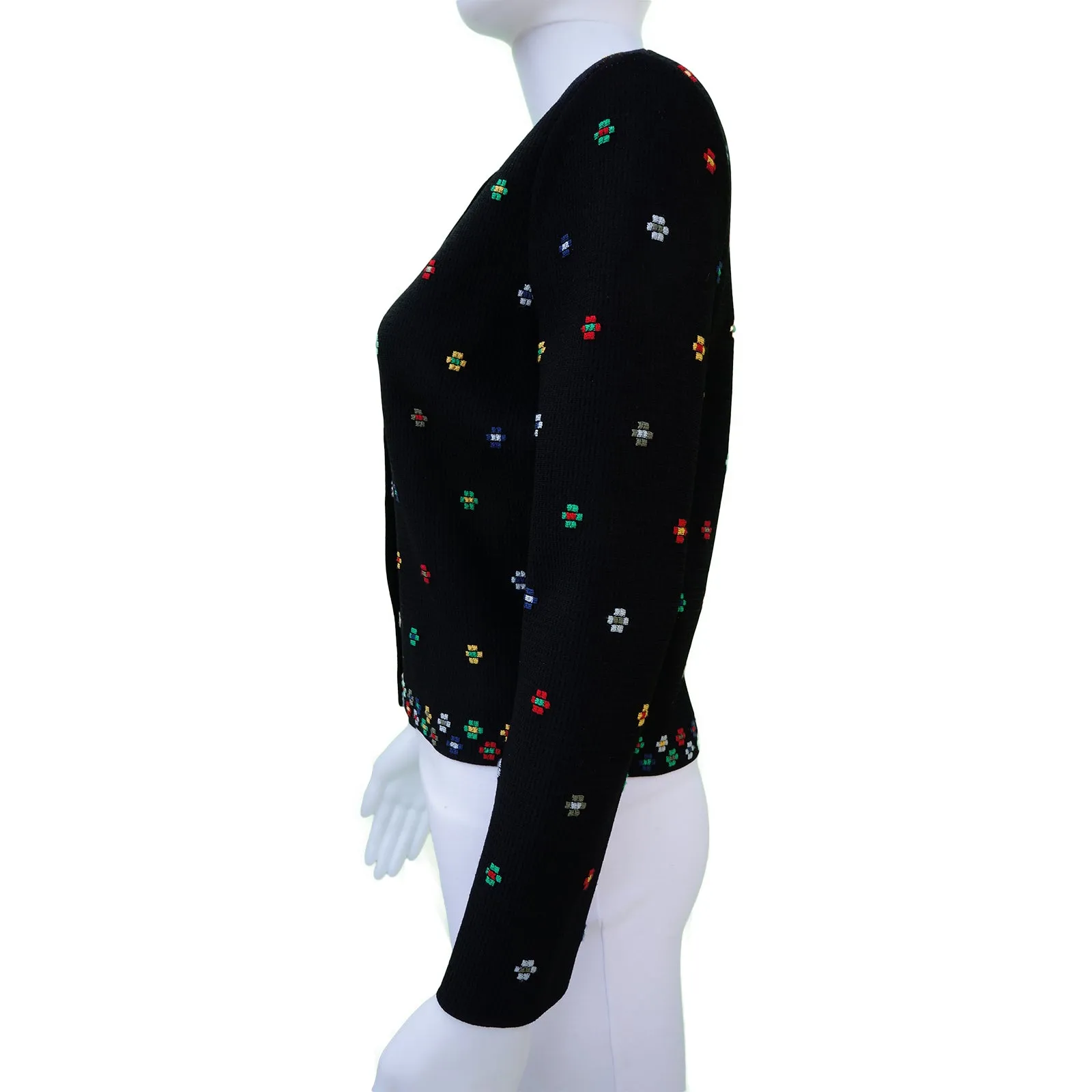 ALEXANDER MCQUEEN DIGITAL FLORAL PRINT BUTTON-UP CARDIGAN