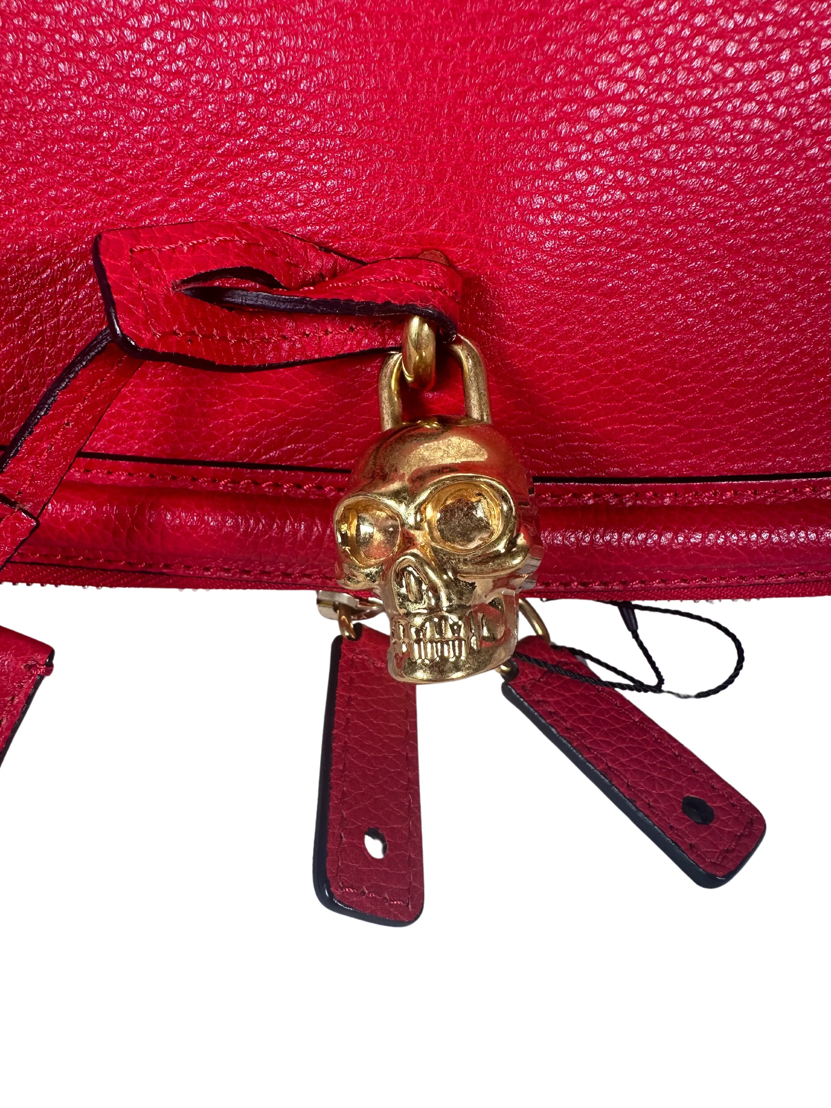 Alexander McQueen Skull Pad Lock Clutch