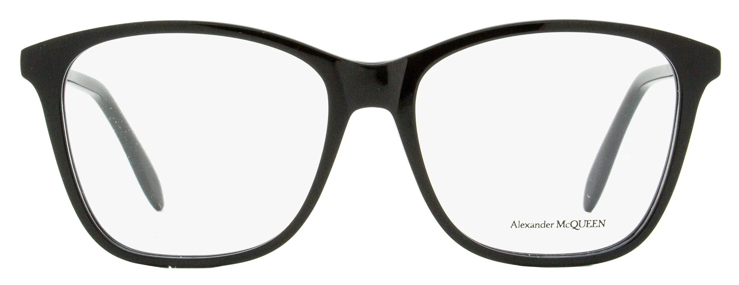 Alexander McQueen Square Eyeglasses AM0191O 001 Black 54mm 191