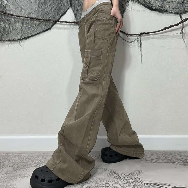 Baggy Multi-Pocket Utility Cargo Pants