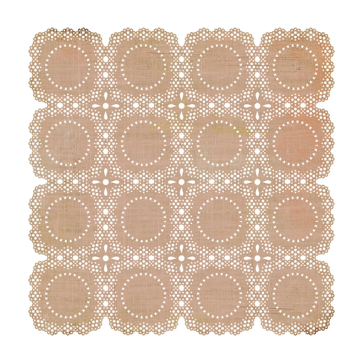 Basicgrey 12"x12" Single Sheet Laser-Cut Doilies - Pyrus - Tea Towel*