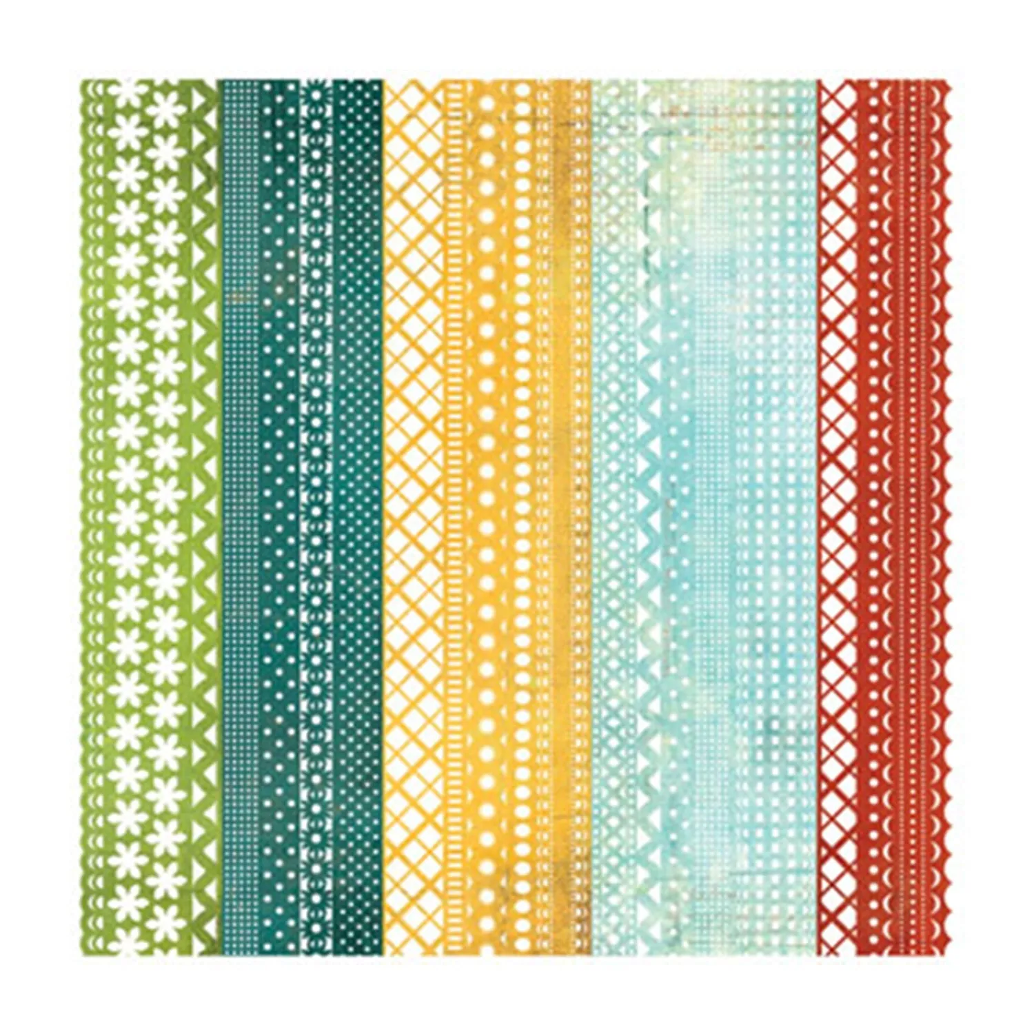 Basicgrey 12"x12" Single Sheet Laser-Cut Doilies - Wander - Runaway