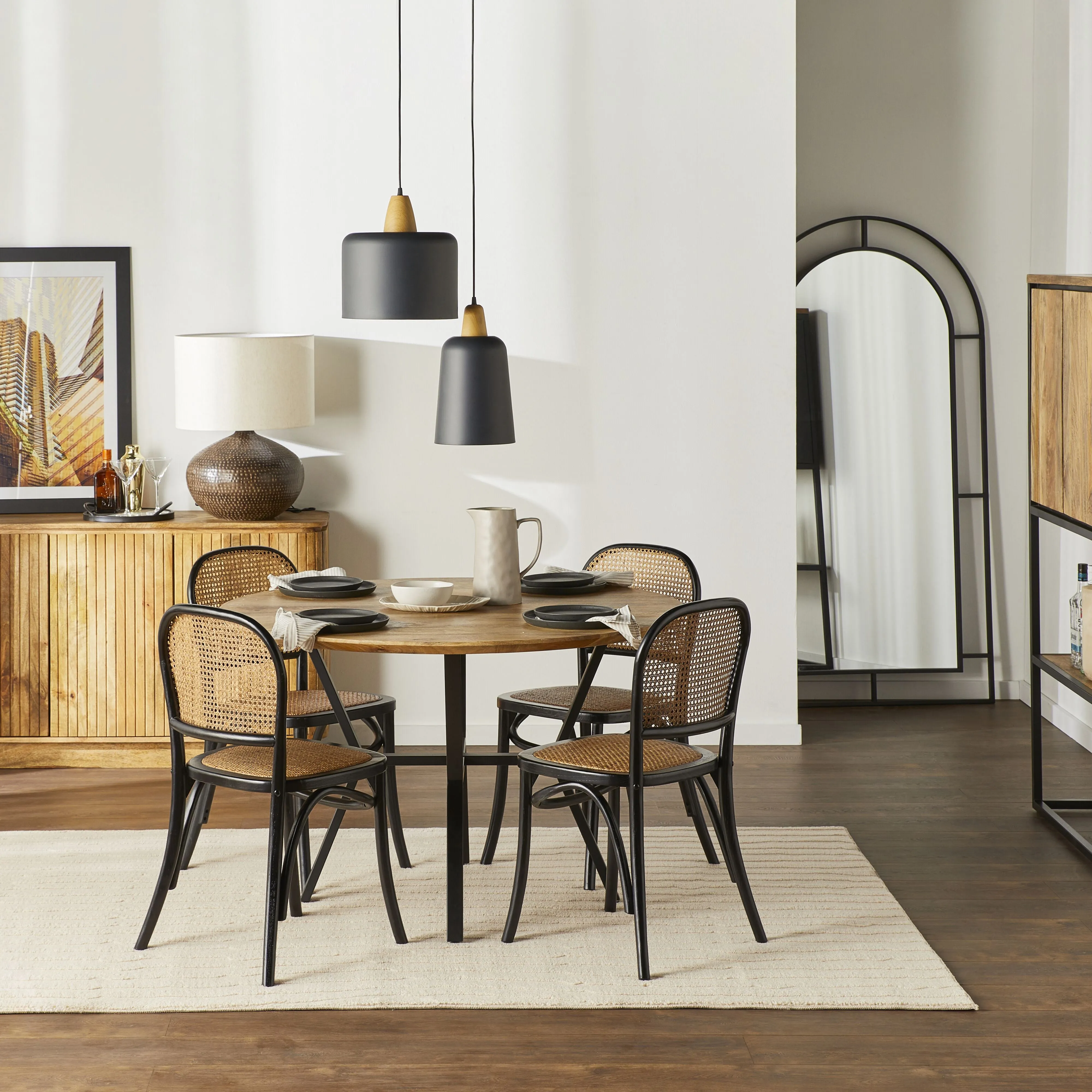Bastion Dining Chair Black