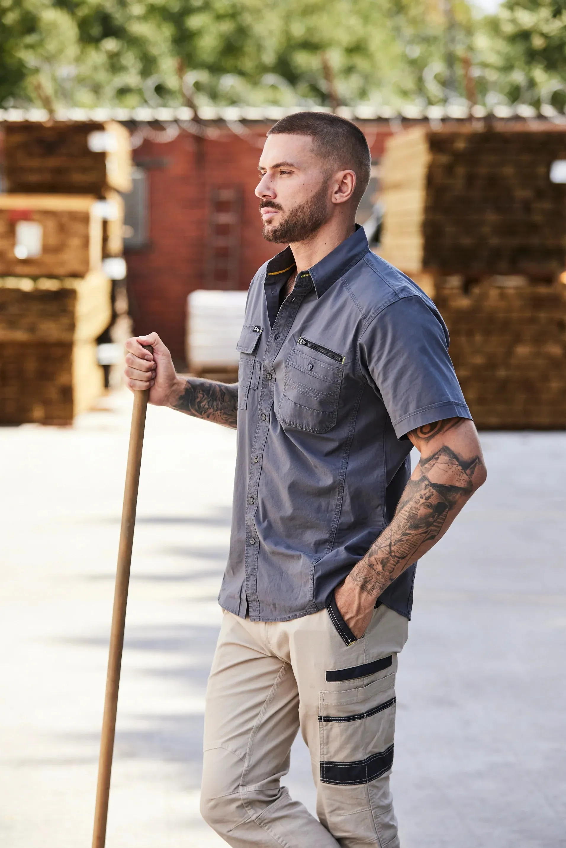 Bisley Flex & Move Utility Work Shirt Short Sleeve