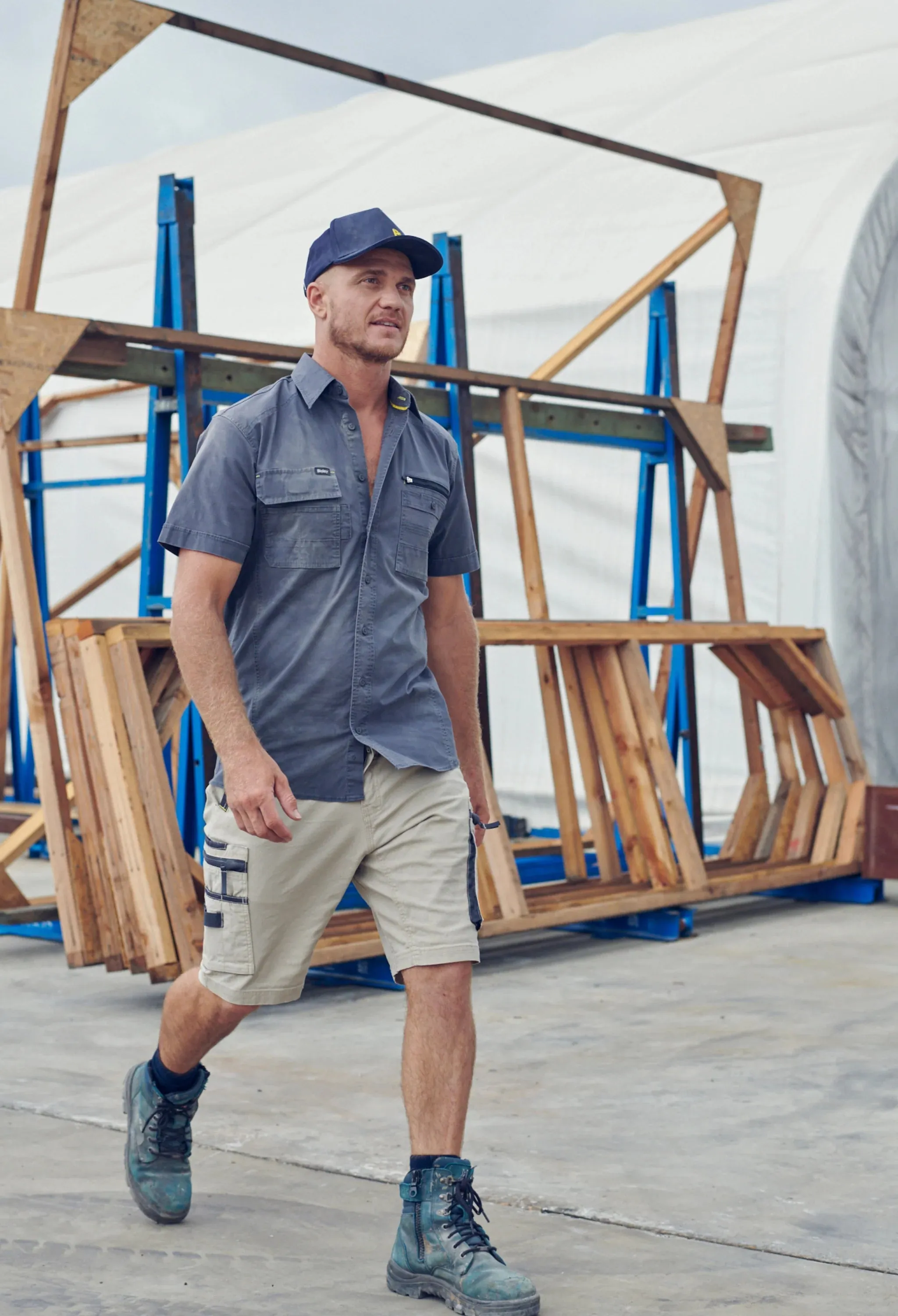 Bisley Flex & Move Utility Work Shirt Short Sleeve