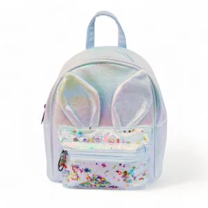 Bunny Iridescent Backpack - White