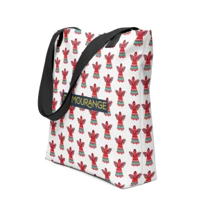 Christmas Tote Bag - Christmas Angel (Glamourange Festive Pattern Christmas Tote Bags)