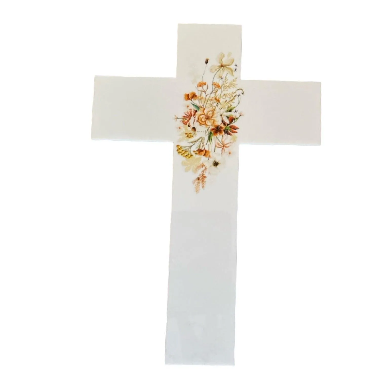 Cross Floral Spring Flowers Home Garden Wall Decoration