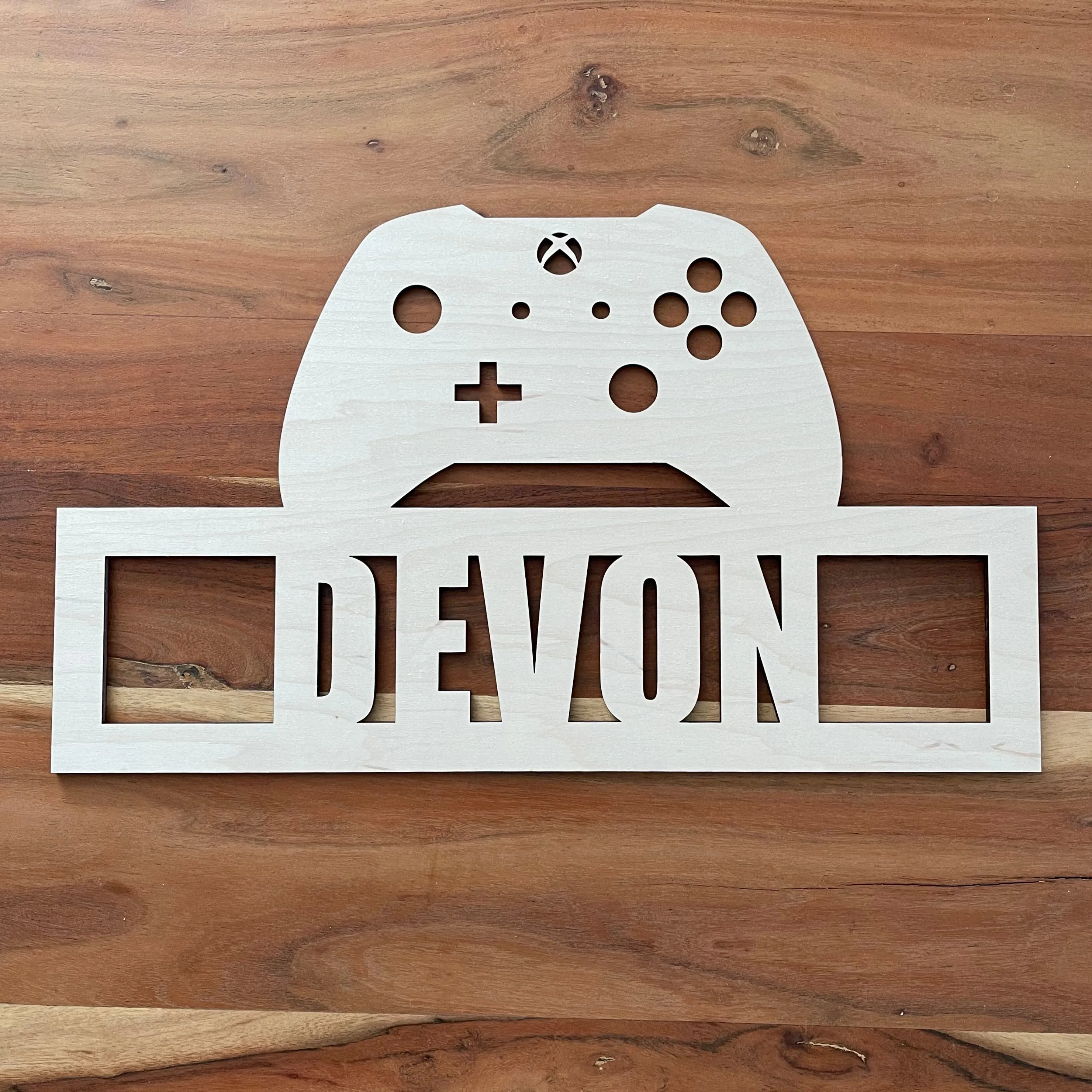 Customizable Xbox inspired Controller Name/Gamertag Sign