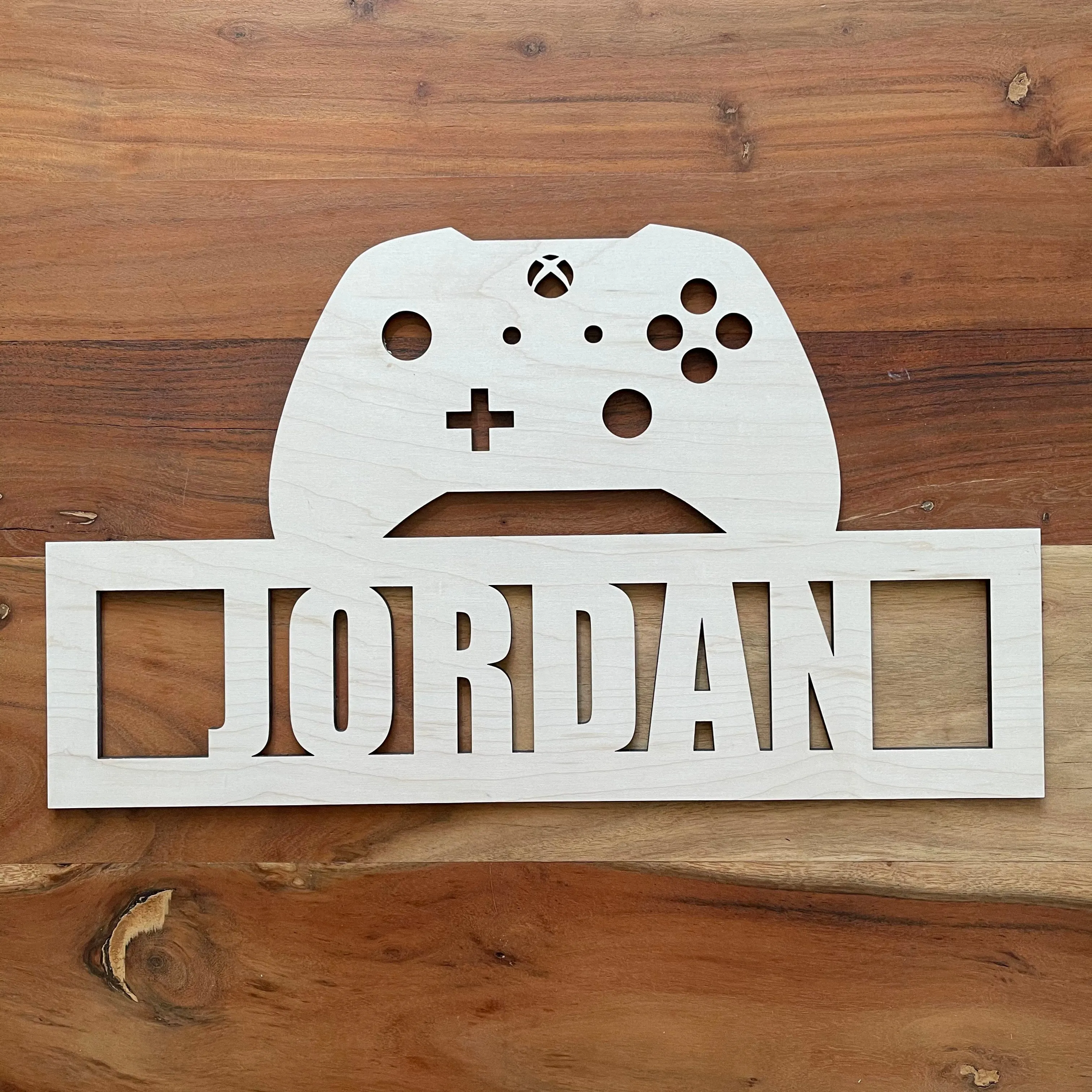 Customizable Xbox inspired Controller Name/Gamertag Sign