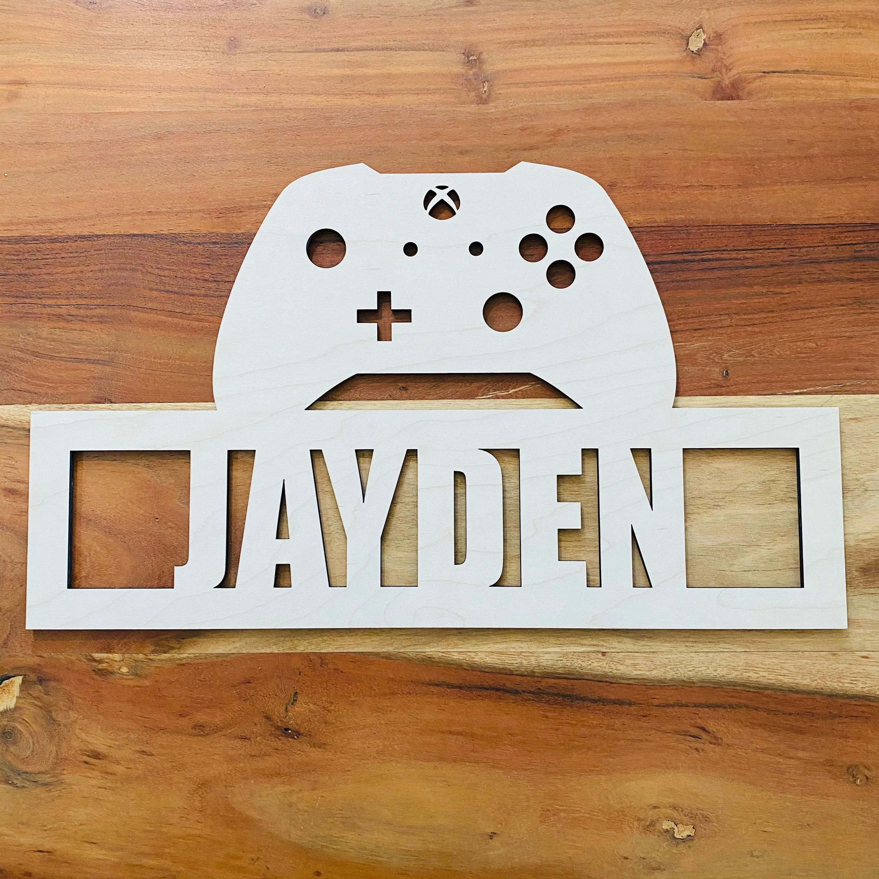 Customizable Xbox inspired Controller Name/Gamertag Sign