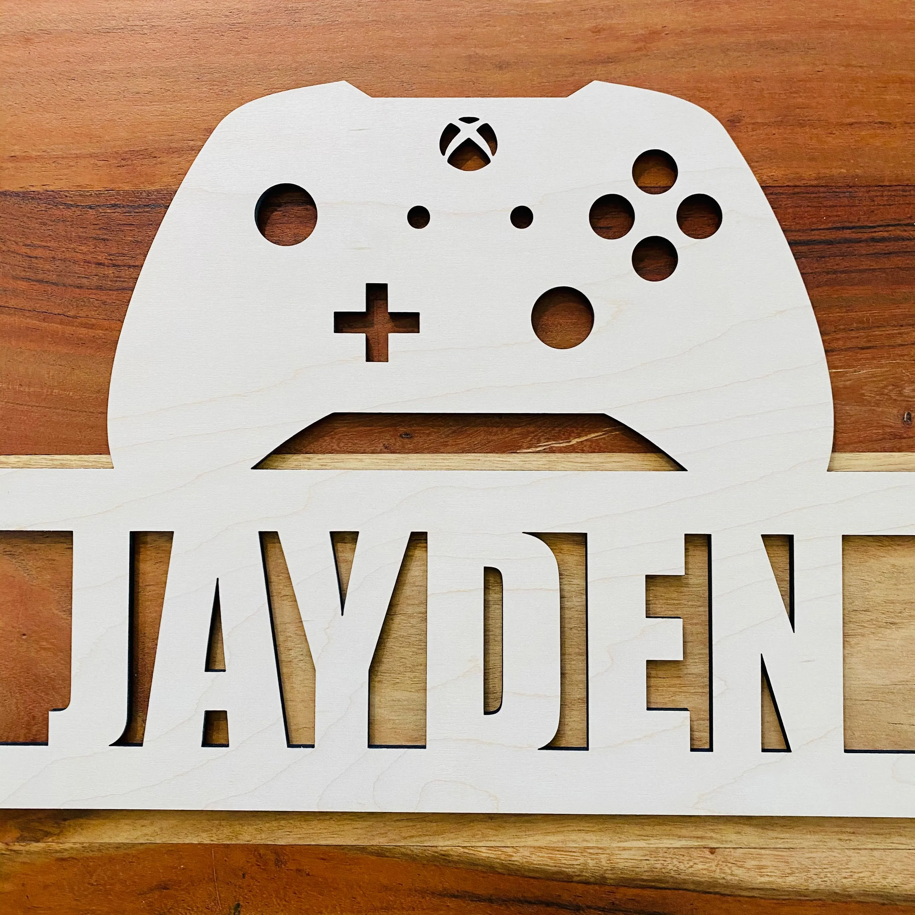 Customizable Xbox inspired Controller Name/Gamertag Sign