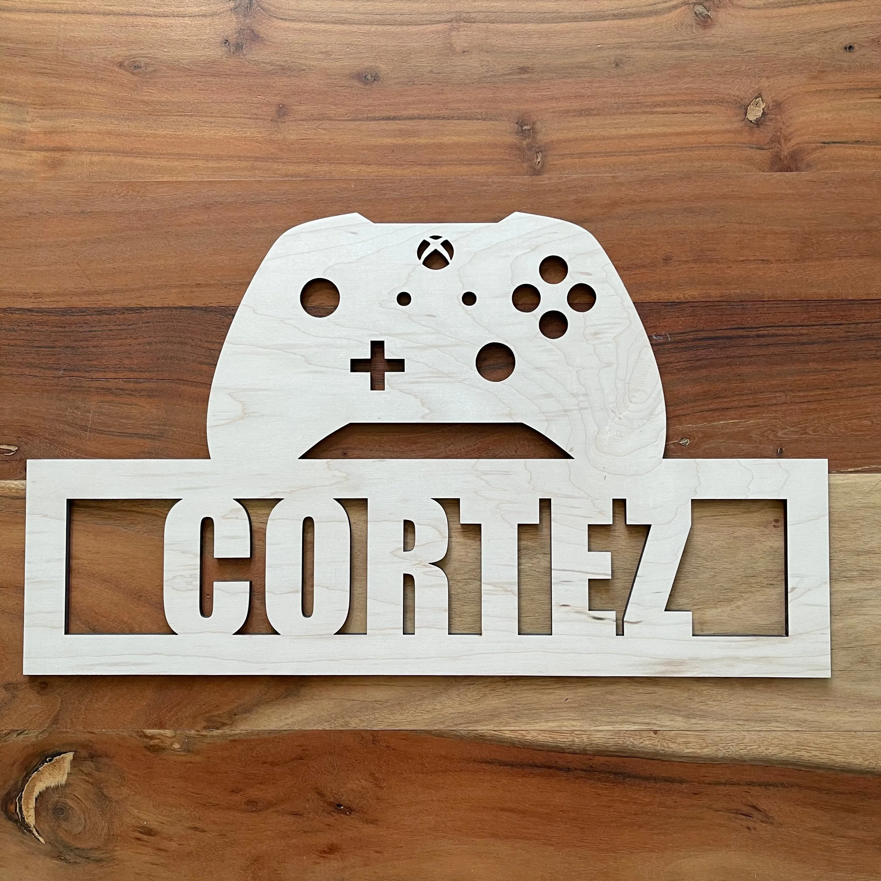 Customizable Xbox inspired Controller Name/Gamertag Sign