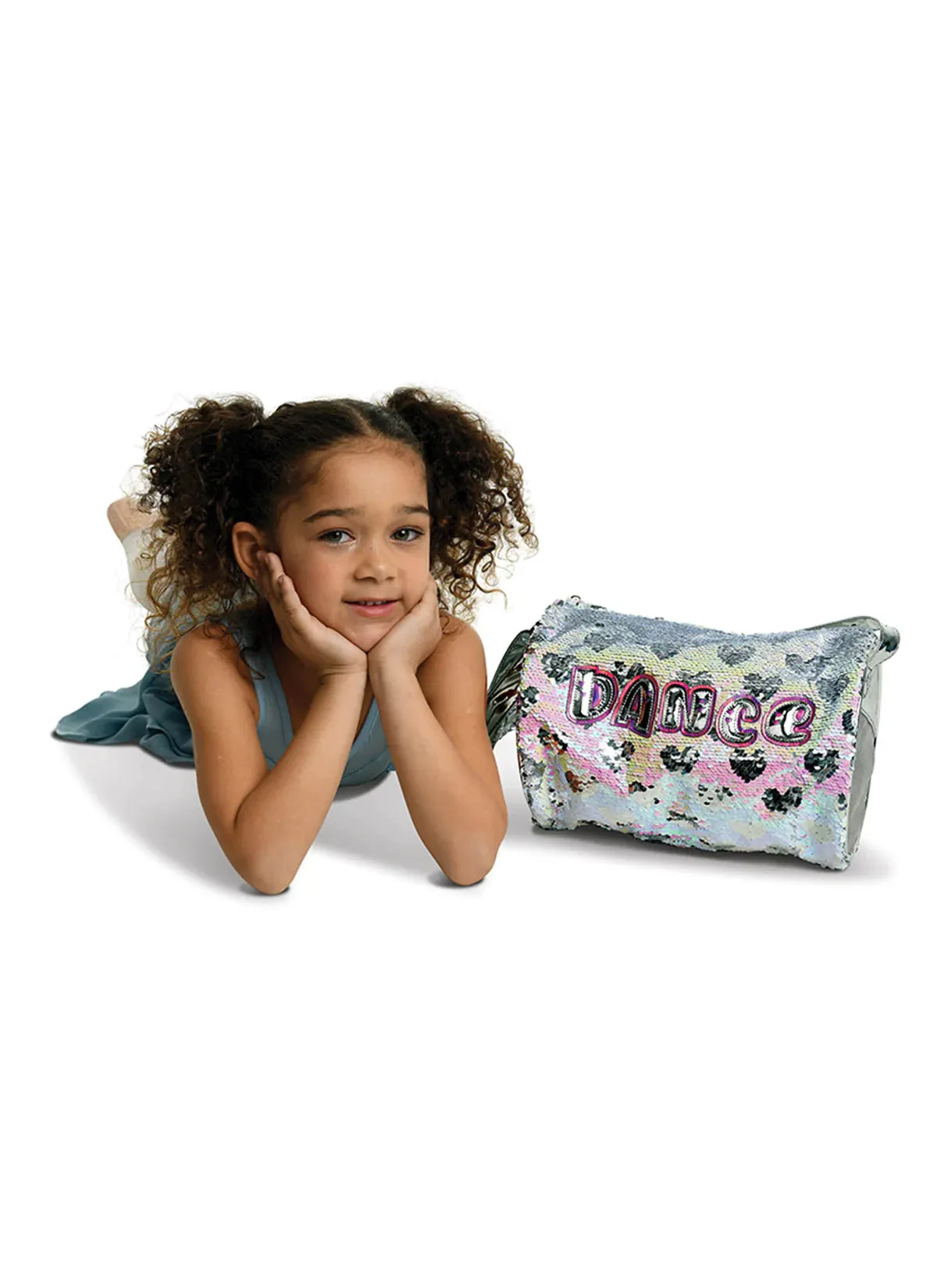 Danznmotion Sequin Hearts Pearlescent Duffel