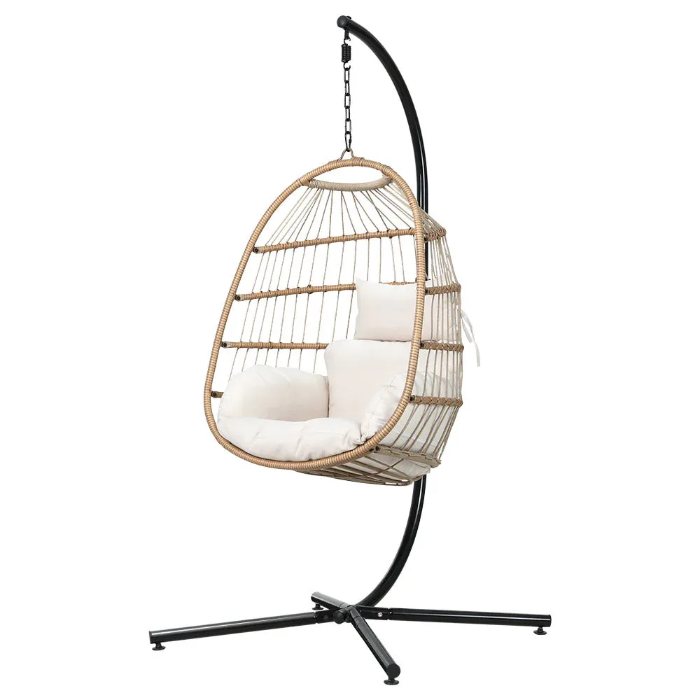 Dreobe Outdoor Wicker Egg Chair - Natural