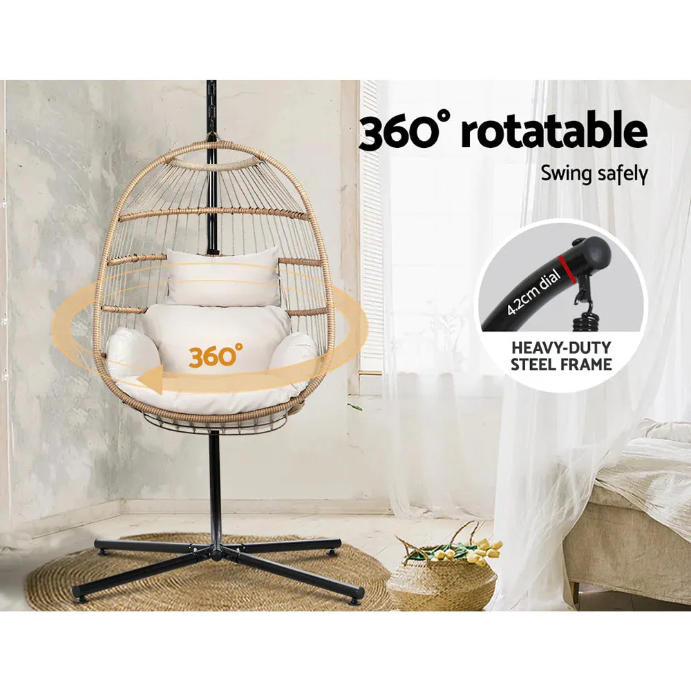 Dreobe Outdoor Wicker Egg Chair - Natural