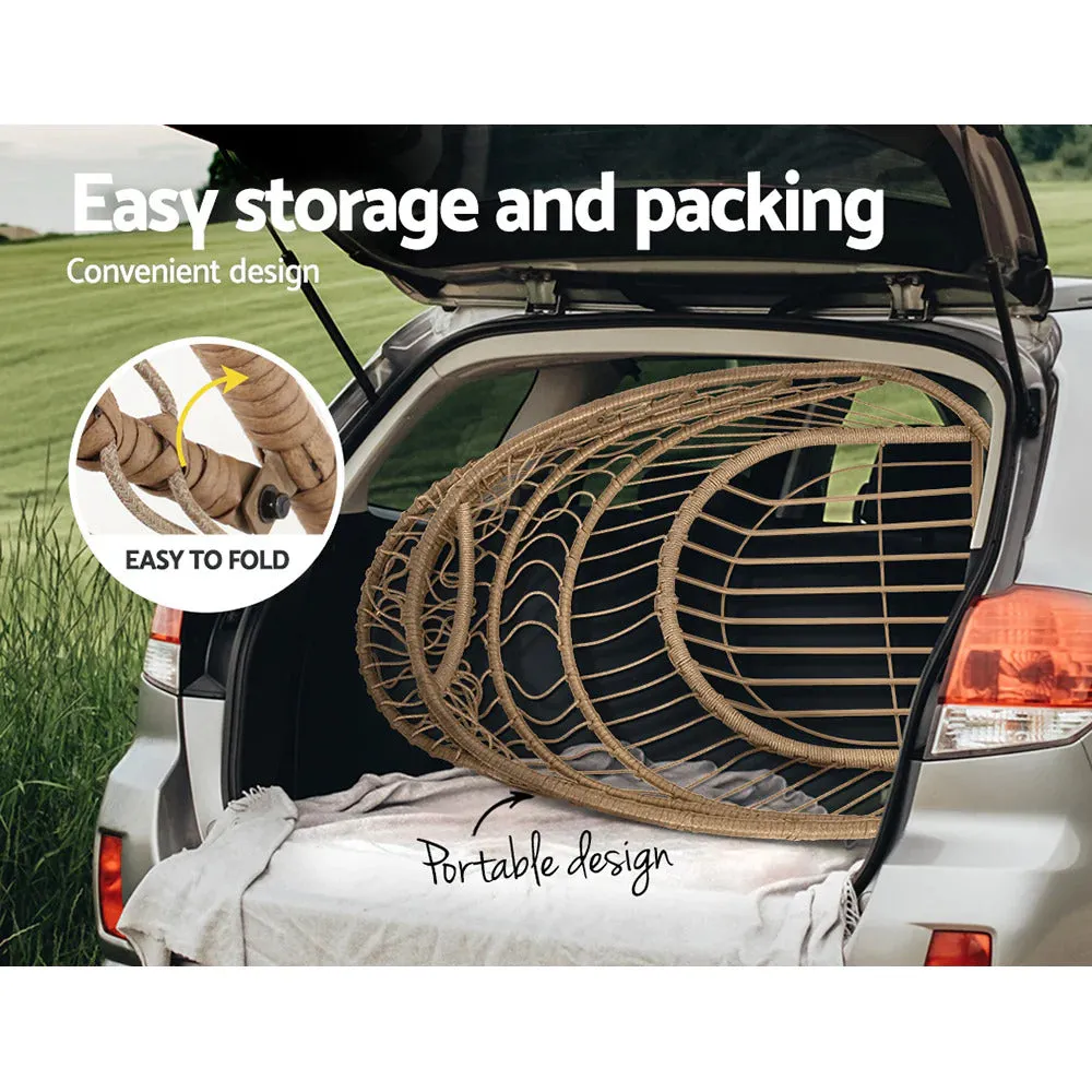 Dreobe Outdoor Wicker Egg Chair - Natural