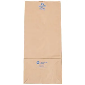 DURO BAG 71020 25# Kraft Bulwark Bag 57# (8.25X5.25X18) 400 BAGS