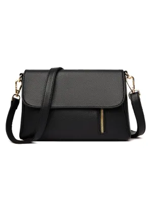 Fashion Solid Color Slung Shoulder Bag