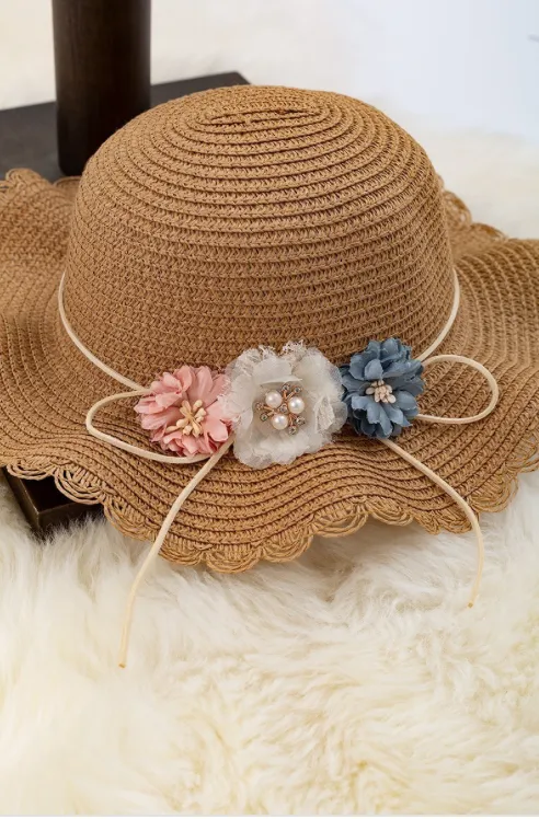 Floppy Straw Hat and Bag Set