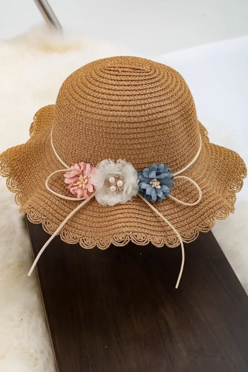 Floppy Straw Hat and Bag Set