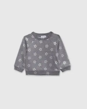 Girls Foil Star Sweatshirt