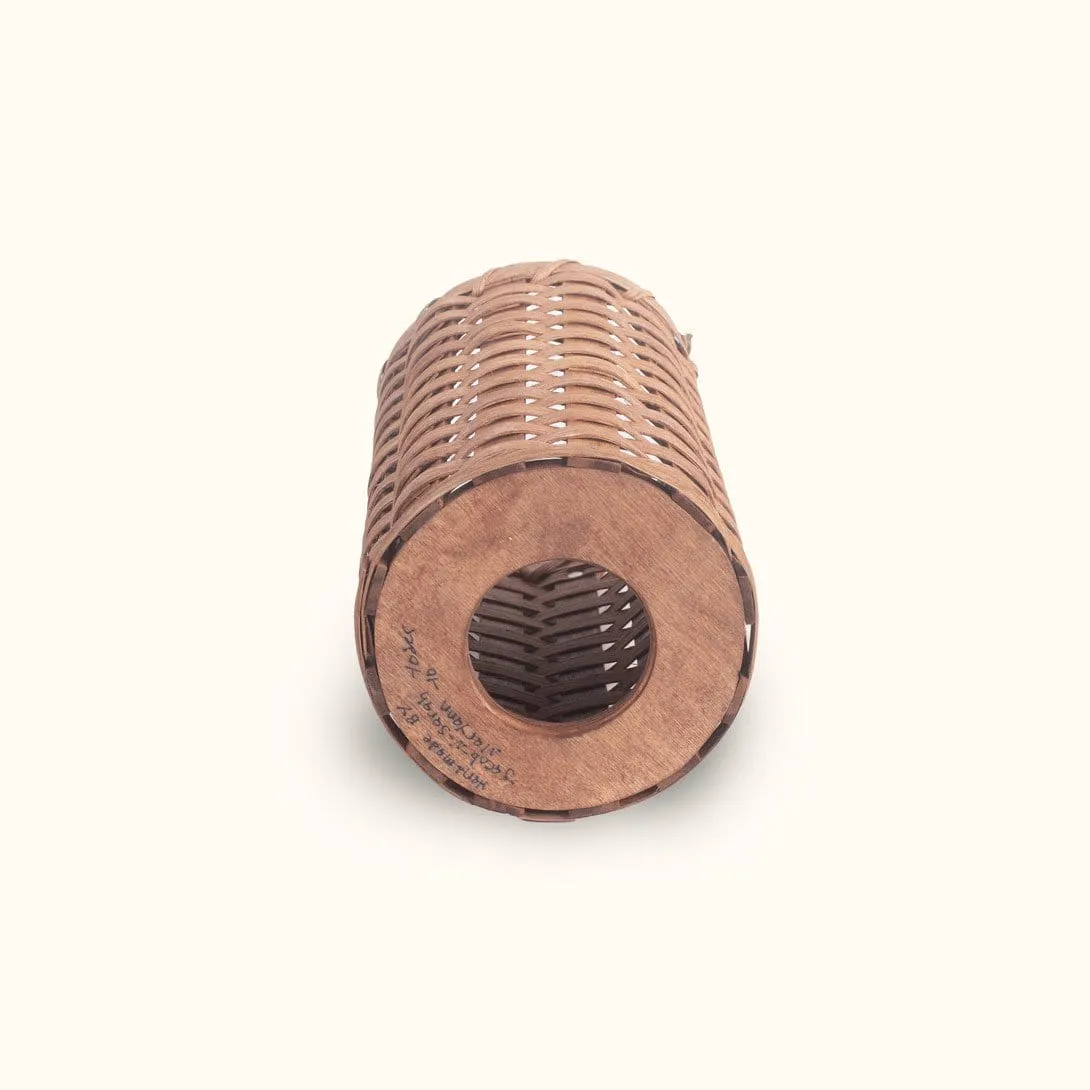 Grocery Bag Holder | Amish Wicker Plastic Bag Storage & Dispenser