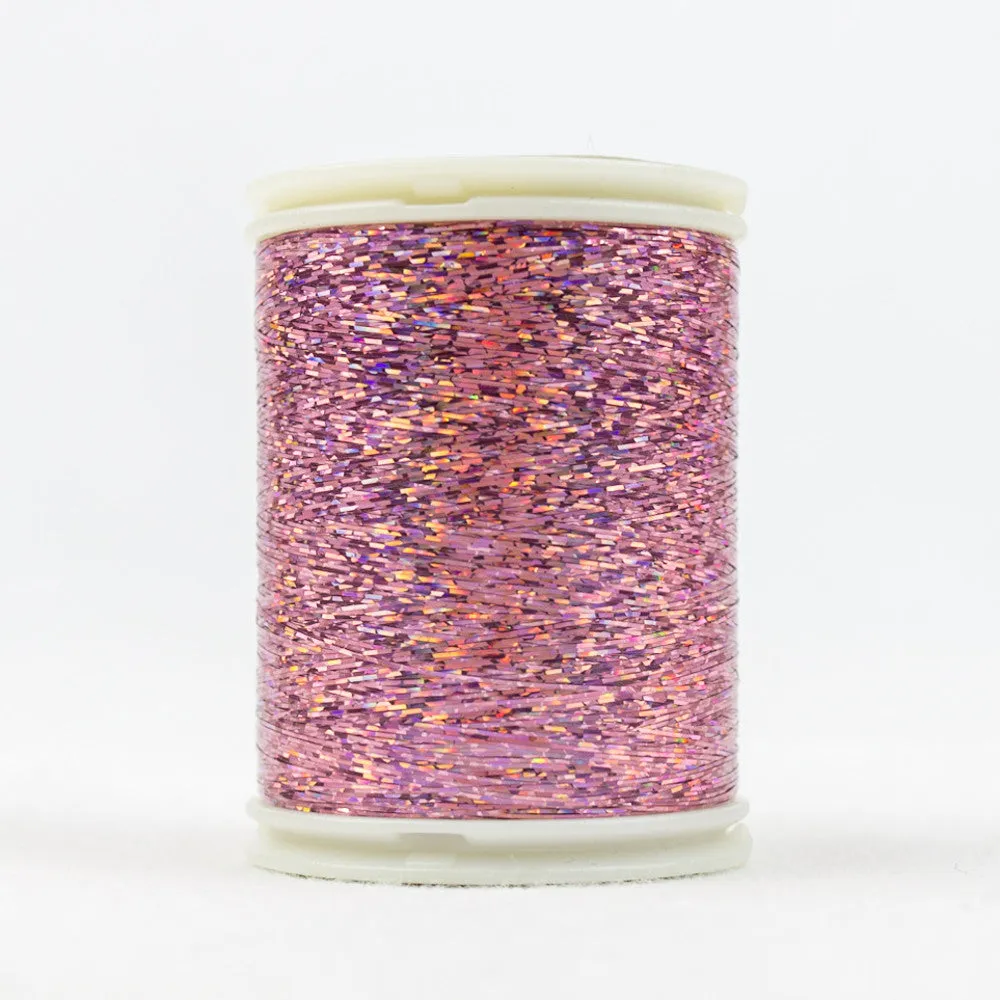 HC8153 - Hologram Polyester Slitted Pink Thread