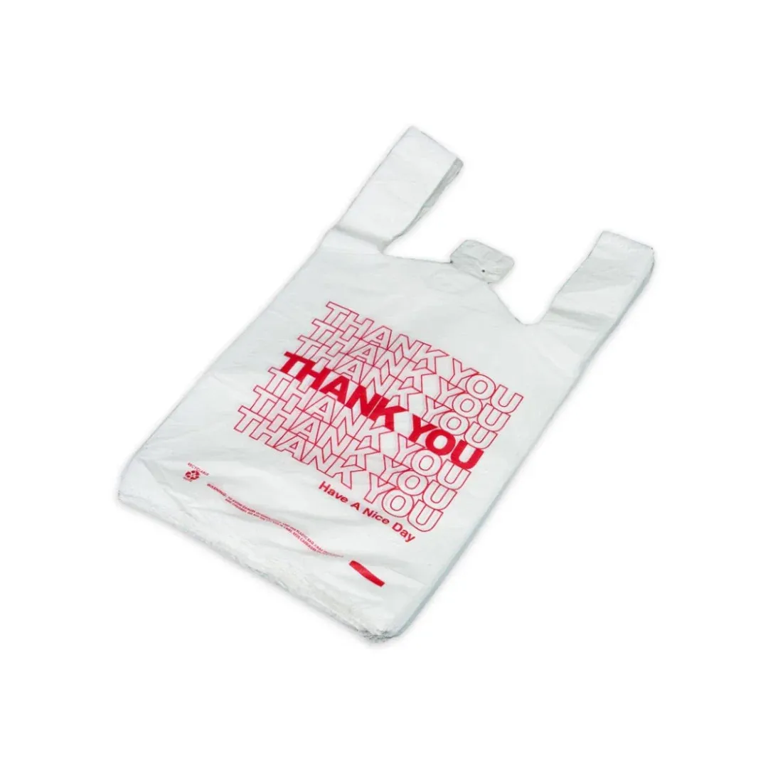 Heavy Duty T Shirt Bags Extra Large 20 mic - White