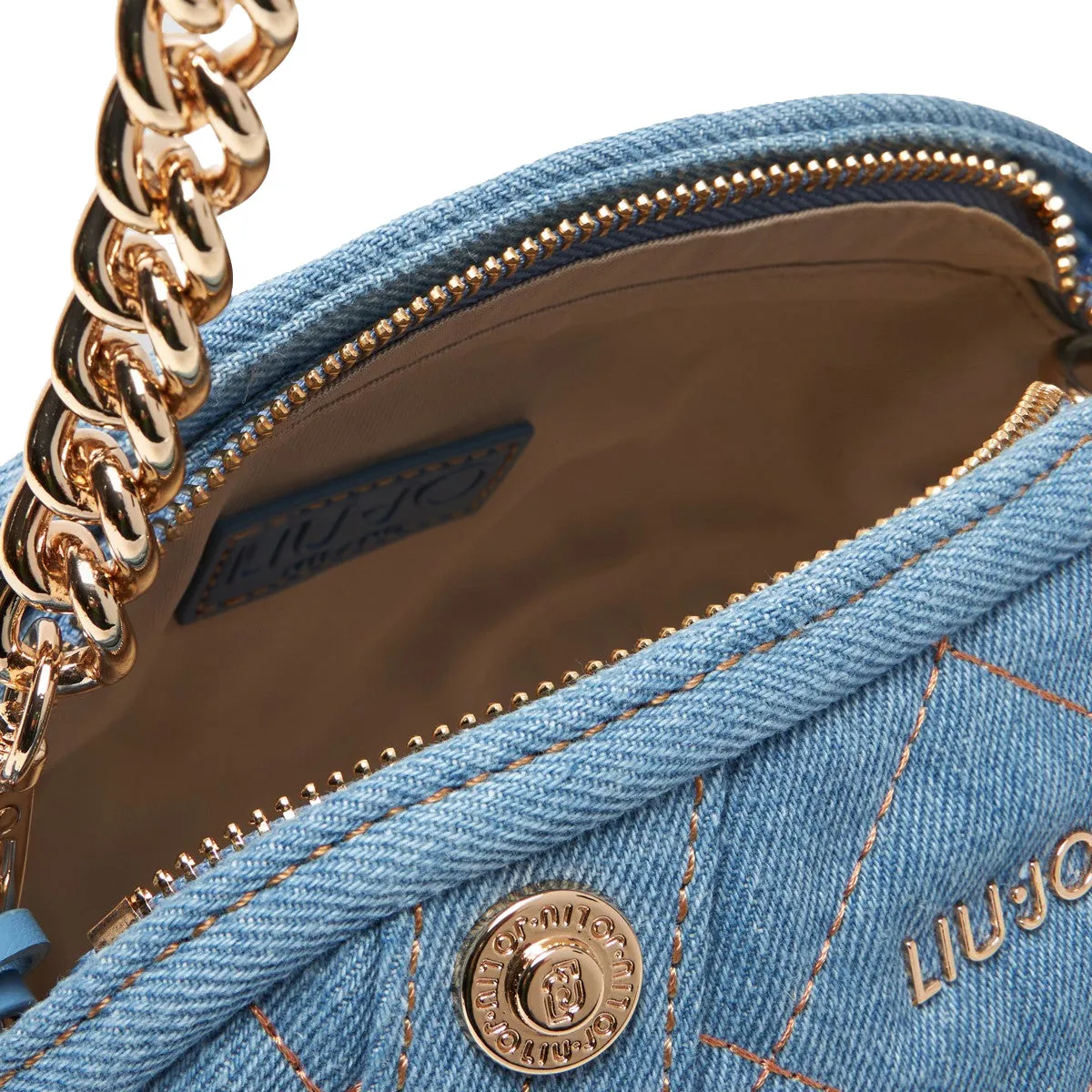 Liu Jo - Tracollina matelassé Denim - AA5257D0001 - DENIM