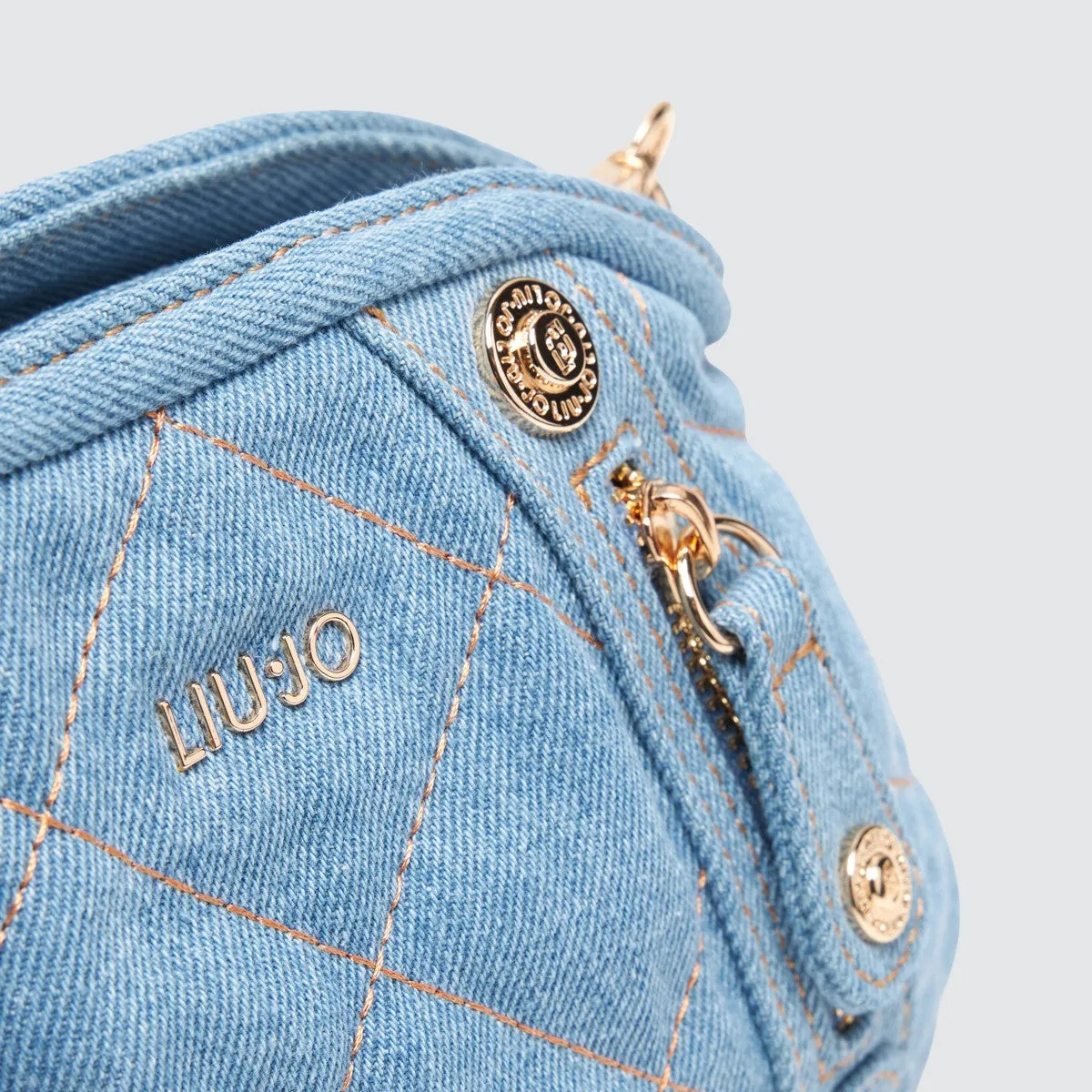 Liu Jo - Tracollina matelassé Denim - AA5257D0001 - DENIM