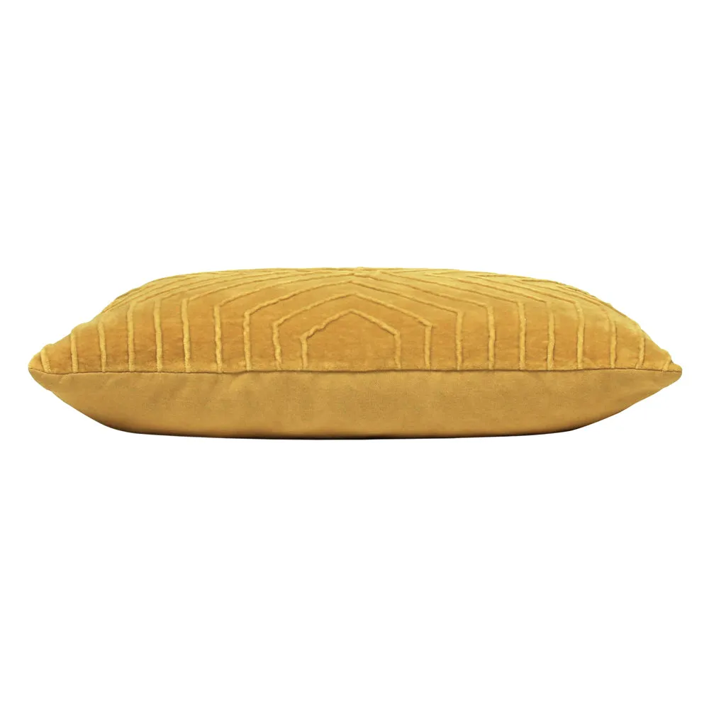 Mahal Geometric Cushion Ochre