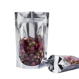 Metalized Zip Lock Pouch Resealable Stand-up Bags 9x15 3cm 100g 10pack