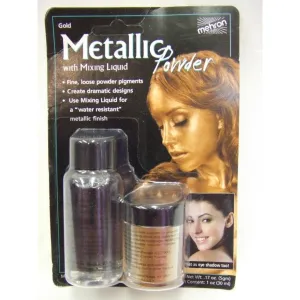 Metallic Powder Gold with Mixing Liquid