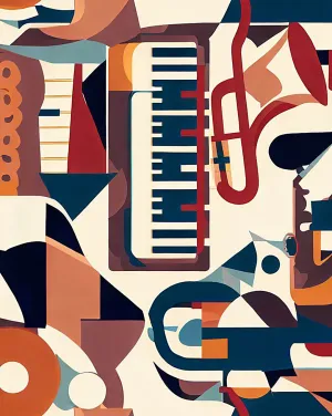 Modern Geometric Digital Print