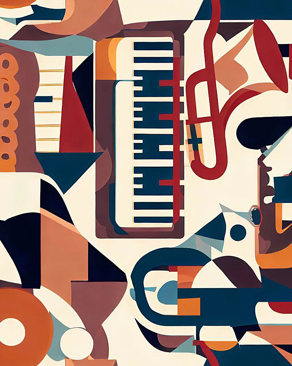Modern Geometric Digital Print