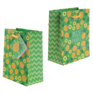 Pack of 6 - Funky Pineapple & Watermelon Party Gift Bags 14 x 6 x 11cm (Pk6)