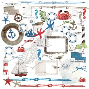 Summer Porch By Sea Mini Laser Cut-Outs {clearance}