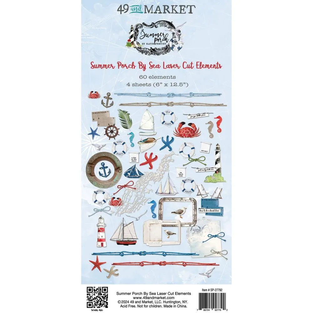 Summer Porch By Sea Mini Laser Cut-Outs {clearance}