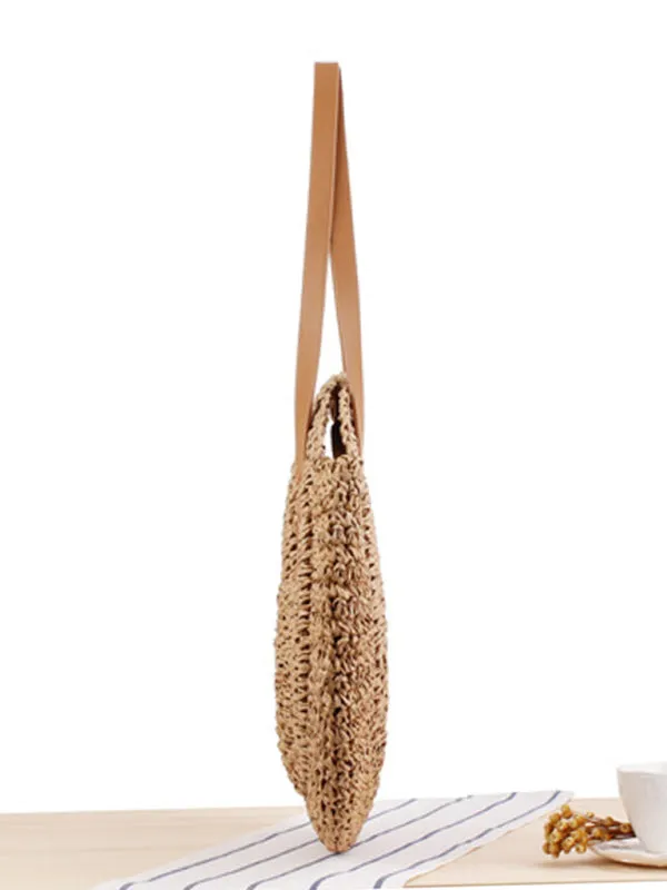 Summer Round Straw Shoulder Bag