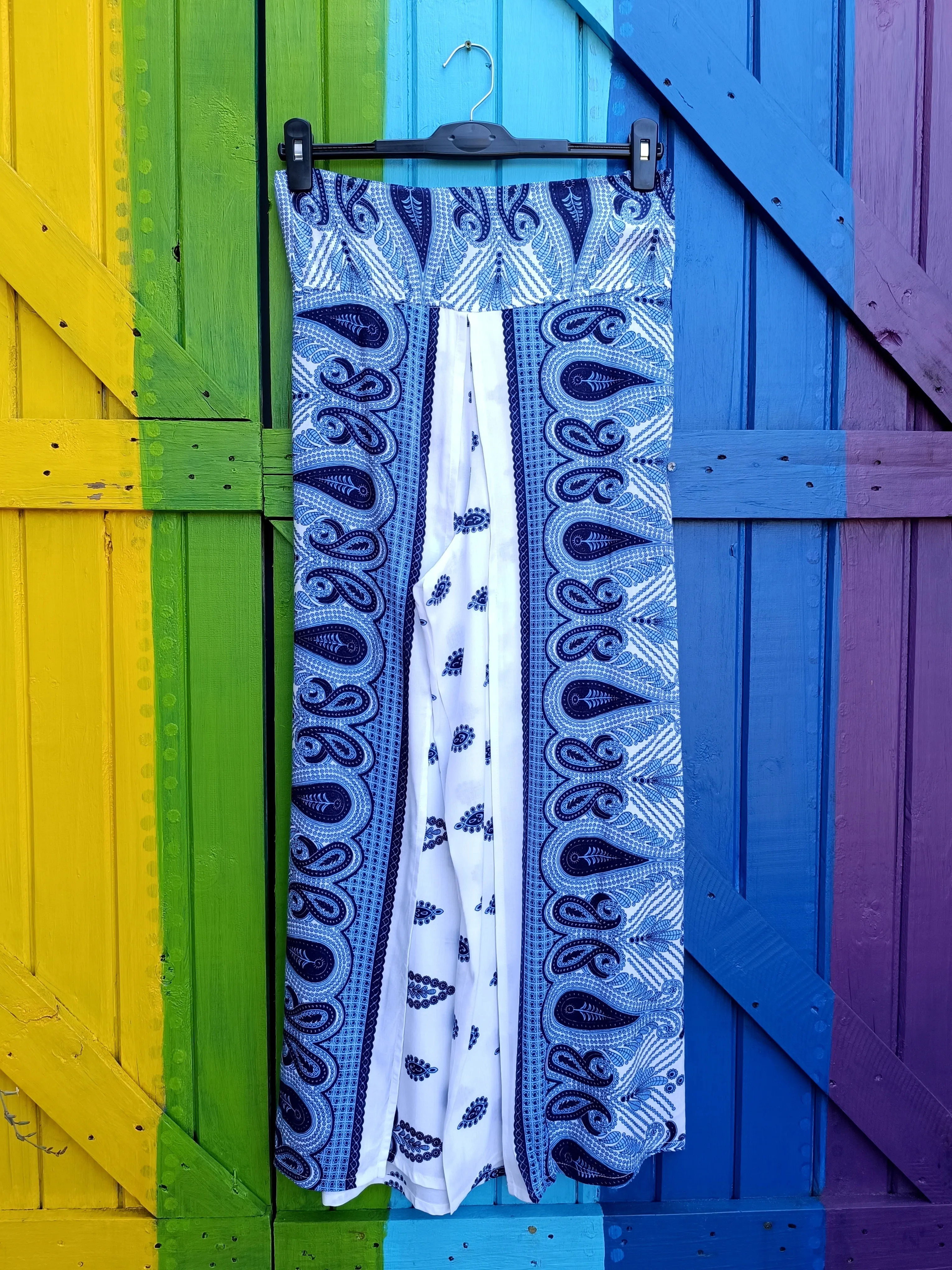 Thai Wrap Pants Style Long Pants Elasticated Waist
