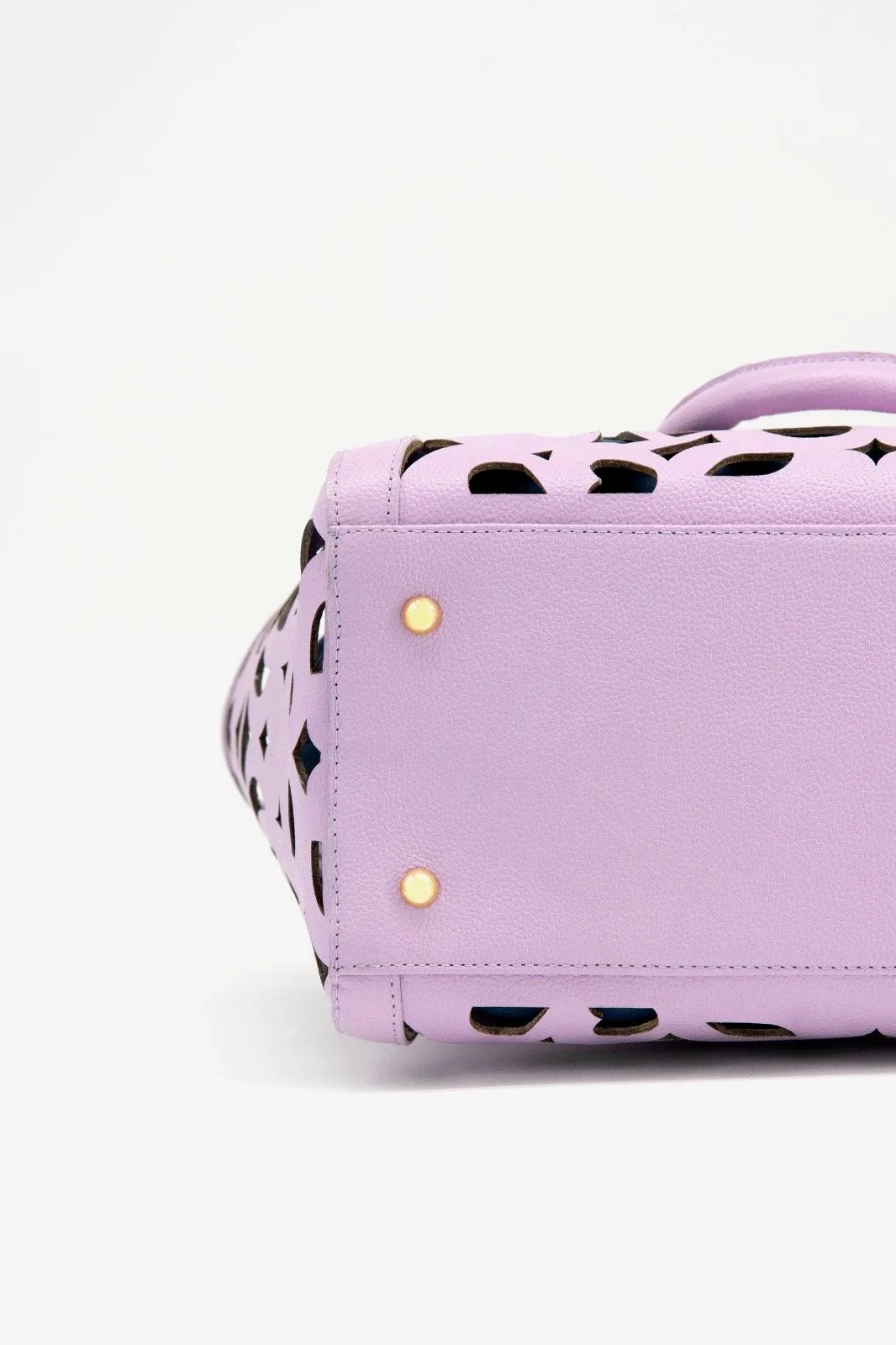 The Grace Cage "Palm Beach" Tote - Lavender