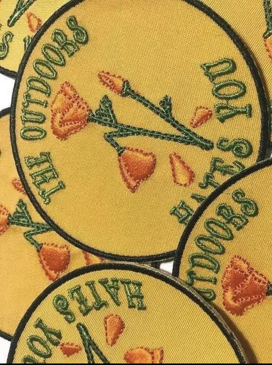 The Outdoors Hates You Iron-On Patch