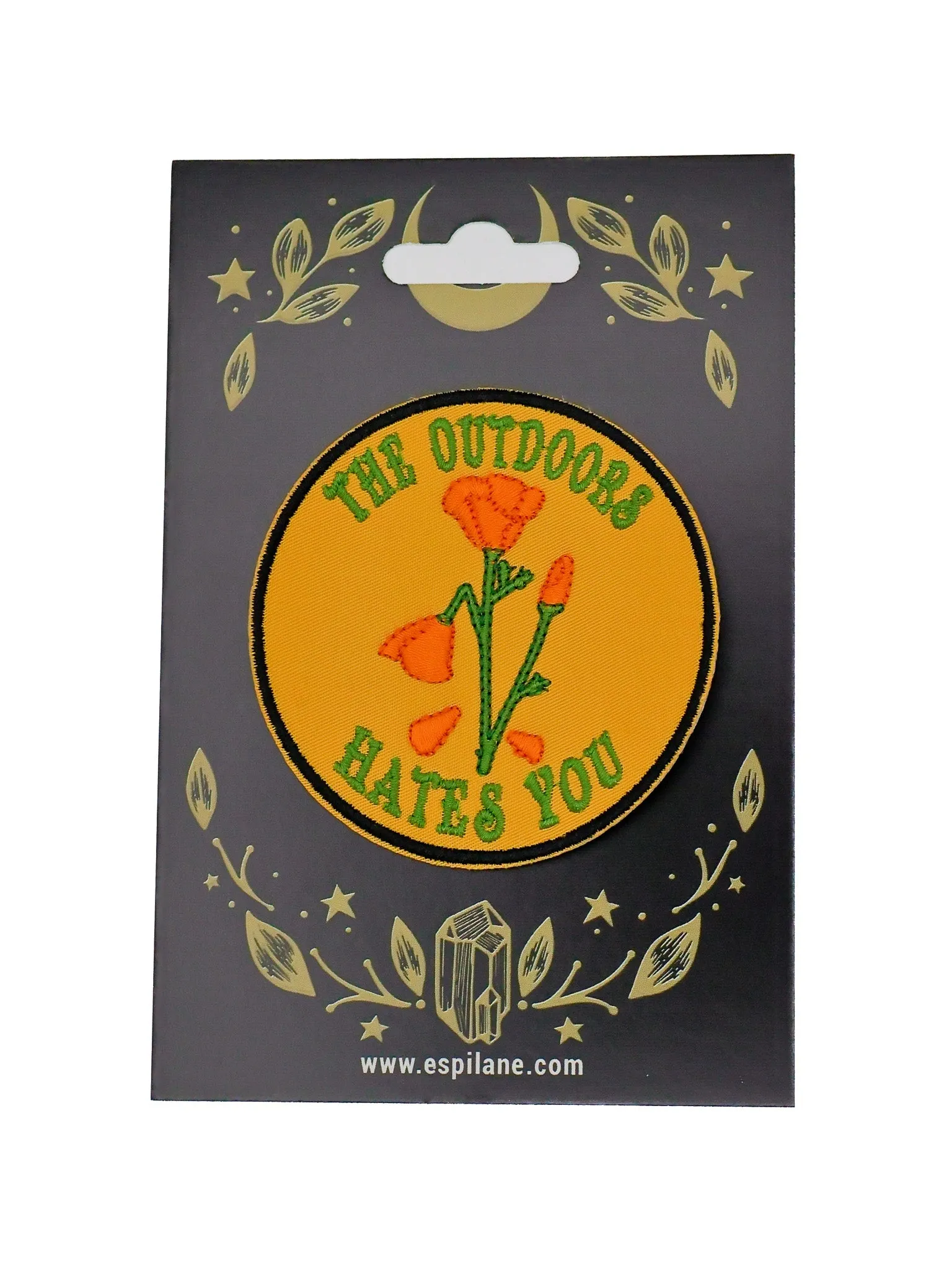 The Outdoors Hates You Iron-On Patch