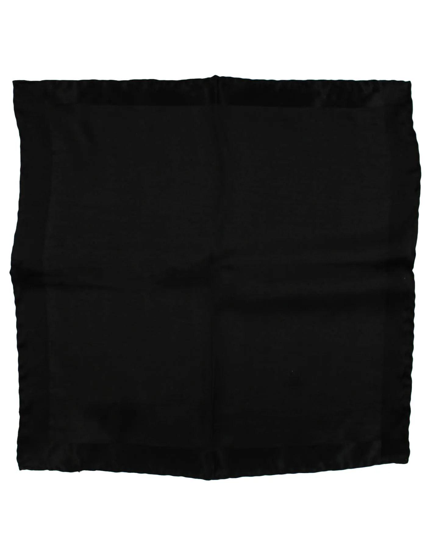 Tom Ford Silk Pocket Square Black Solid Design SALE