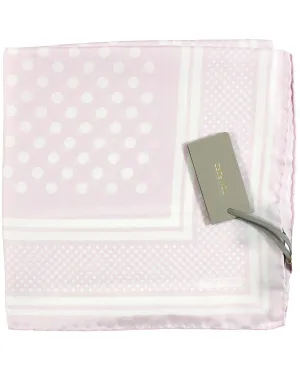 Tom Ford Silk Pocket Square Light Pink Dots Design SALE