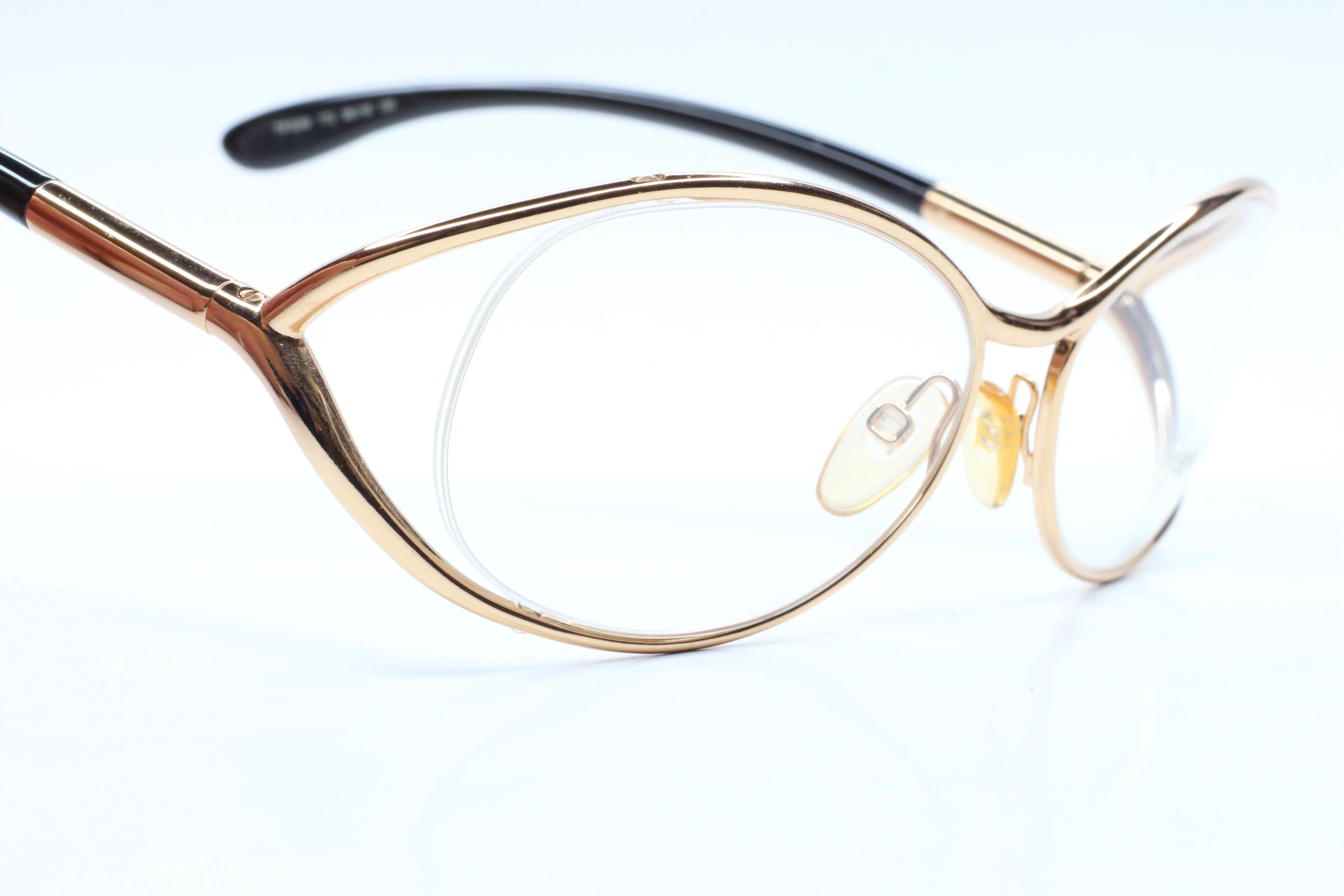 Tom Ford TF5059 772 Gold Black Oval Designer Italy Eyeglasses 56mm